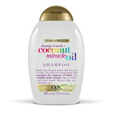 Šampoon kuivadele ja kahjustatud juustele Organix Coconut Oil Miracle Oil Shampoo, 385 ml цена и информация | Шампуни | hansapost.ee