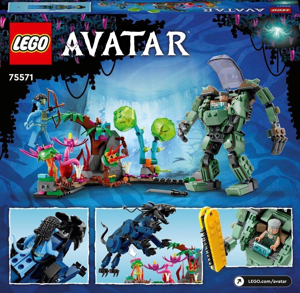 75571 LEGO® Avatar Neytiri ja Thanator vs. AMP Suit Quaritch hind ja info | Klotsid ja konstruktorid | hansapost.ee