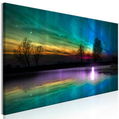 Pilt - Rainbow Aurora (1 Part) Narrow 150x50 cm hind ja info | Seinapildid | hansapost.ee