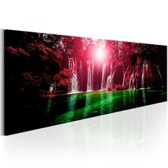 Pilt - Ruby Waterfalls 135x45 cm hind ja info | Seinapildid | hansapost.ee