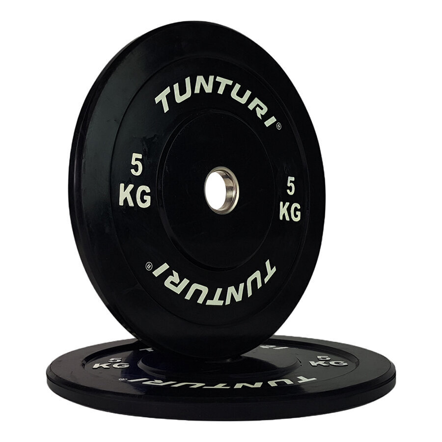 Tunturi Bumper ketas (lame) 5 kg must hind ja info | Hantlid, kangid, raskused | hansapost.ee