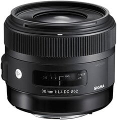 Sigma 30mm F1.4 Art DC HSM Lens for Canon цена и информация | Объективы | hansapost.ee