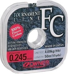 Line OWNER FC Tournament 50M 0,14MM 1,36kg hind ja info | Tamiilid | hansapost.ee