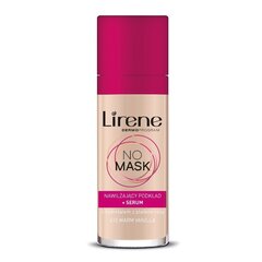 Увлажняющая тональная основа с сывороткой из лепестков розы Lirene No Mask 410 Warm Vanilla, 30мл цена и информация | Пудры, базы под макияж | hansapost.ee