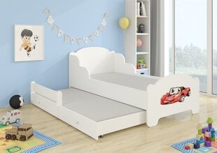 Lastevoodi Amadis II Red Car 160x80+Materac цена и информация | Детские кровати | hansapost.ee