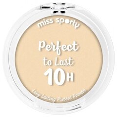 Kompaktpuuder Miss Sporty Perfect To Last 10h 010 Porcelain, 9g hind ja info | Jumestuskreemid ja puudrid | hansapost.ee