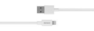 Deltaco IPLH-401 USB-A /Lightning, 1 м цена и информация | Кабели для телефонов | hansapost.ee