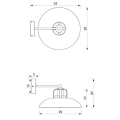 настенный светильник - феликс зеленый/золотой 1xe27 цена и информация | Настенные светильники | hansapost.ee