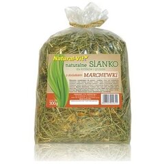 Benek Natural-Vit сено с морковью, 300 г цена и информация | Подстилка, сено для грызунов | hansapost.ee