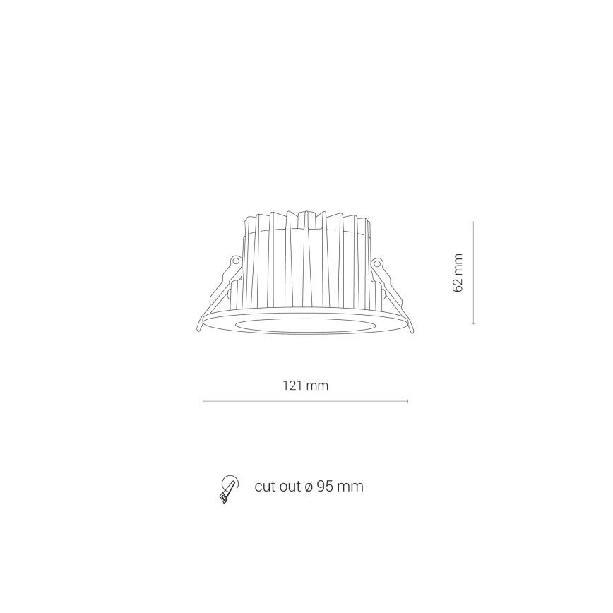 Süvistatav LED valgusti Nowodvorski CL KEA 20W 4000K IP44 8772 hind ja info | Süvistatavad LED valgustid | hansapost.ee