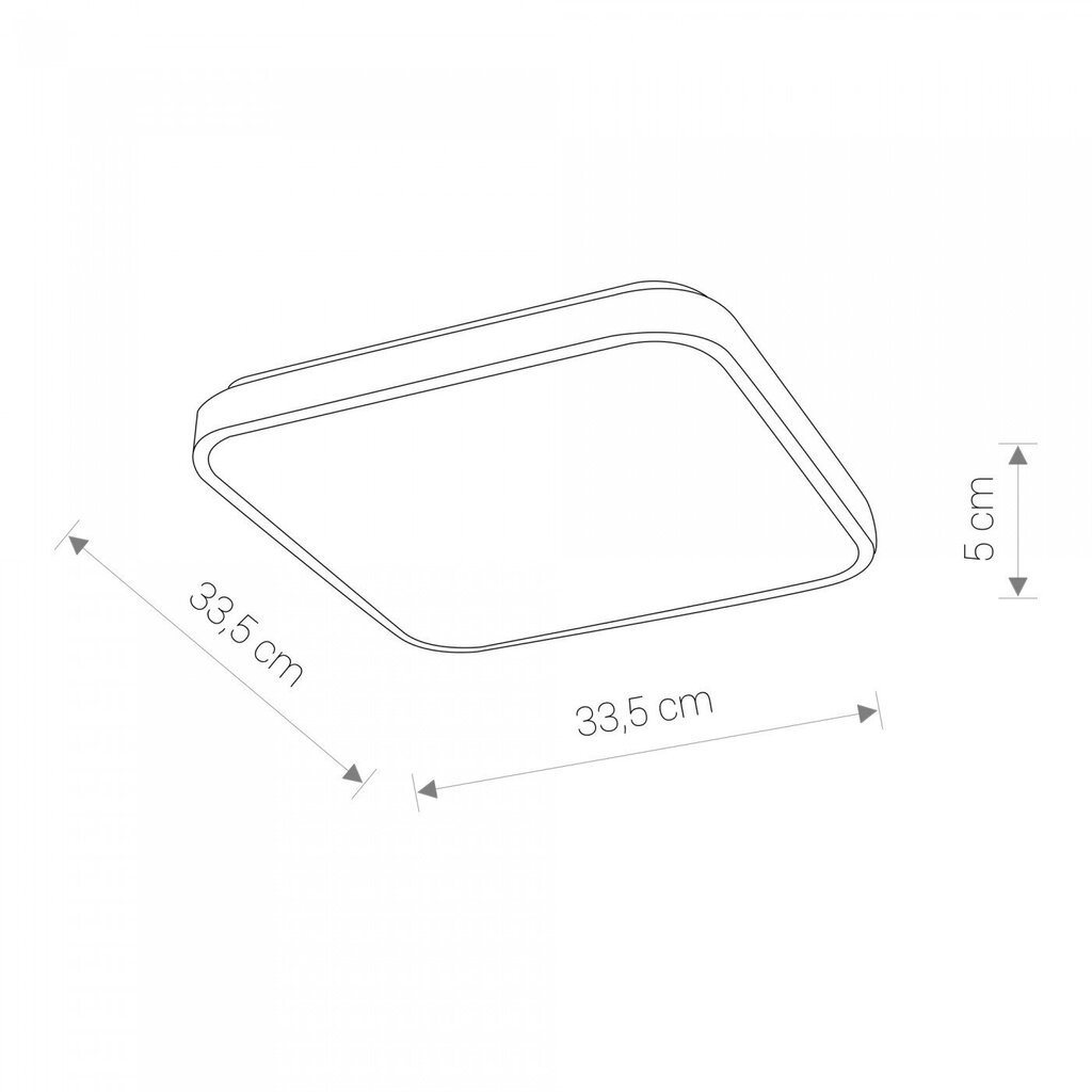 LED laevalgusti Nowodvorski Agnes Square 8108, must цена и информация | Laelambid | hansapost.ee