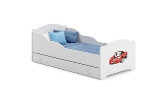 Детская кровать Amadis Red Car 140x70см с матрасом и ящиком цена и информация | Детские кровати | hansapost.ee