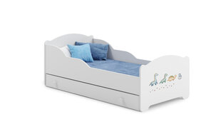 Детская кровать Amadis Dinosaurs 160x80см с матрасом и ящиком цена и информация | Детские кровати | hansapost.ee