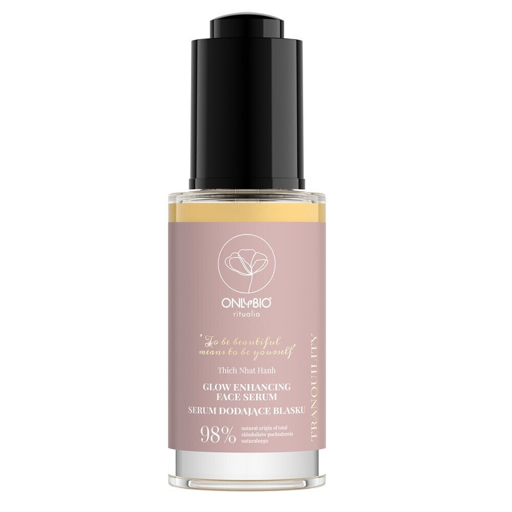 Sära andev seerum Onlybio Ritualia Tranquility Glow Enhanging, 30ml hind ja info | Näoõlid, ampullid ja seerumid | hansapost.ee