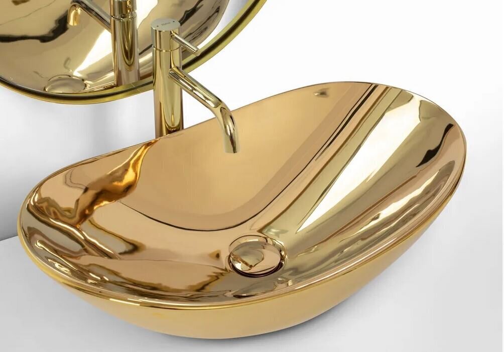 Valamu Rea Royal 60 Gold hind ja info | Vannitoa valamud, kraanikausid | hansapost.ee