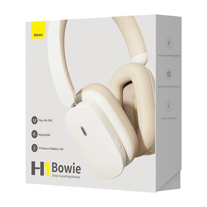 Baseus Bowie H1 White цена и информация | Kõrvaklapid | hansapost.ee