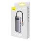 Hub 6in1 Baseus Metal Gleam Series, USB-C to 3x USB 3.0 + USB-C PD + microSD/SD цена и информация | USB adapterid ja jagajad | hansapost.ee