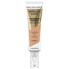 База под макияж Max Factor Miracle Pure Skin Improving Foundation SPF30 44 Теплый миндаль, 30 мл цена и информация | Пудры, базы под макияж | hansapost.ee