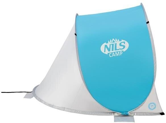 Kokkupandav rannatelk Nils Camp NC3173, sinine/hall hind ja info | Telgid | hansapost.ee