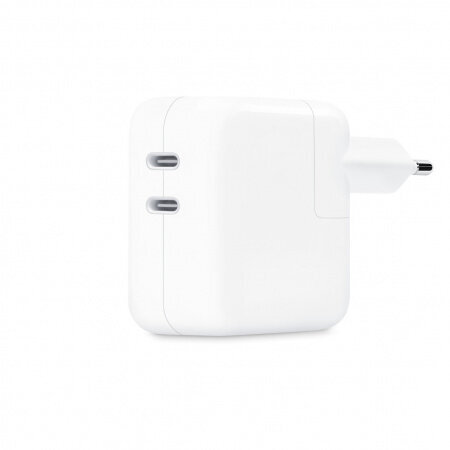 Apple 35W Dual USB-C Port Power Adapter - MNWP3ZM/A цена и информация | Sülearvuti laadijad | hansapost.ee