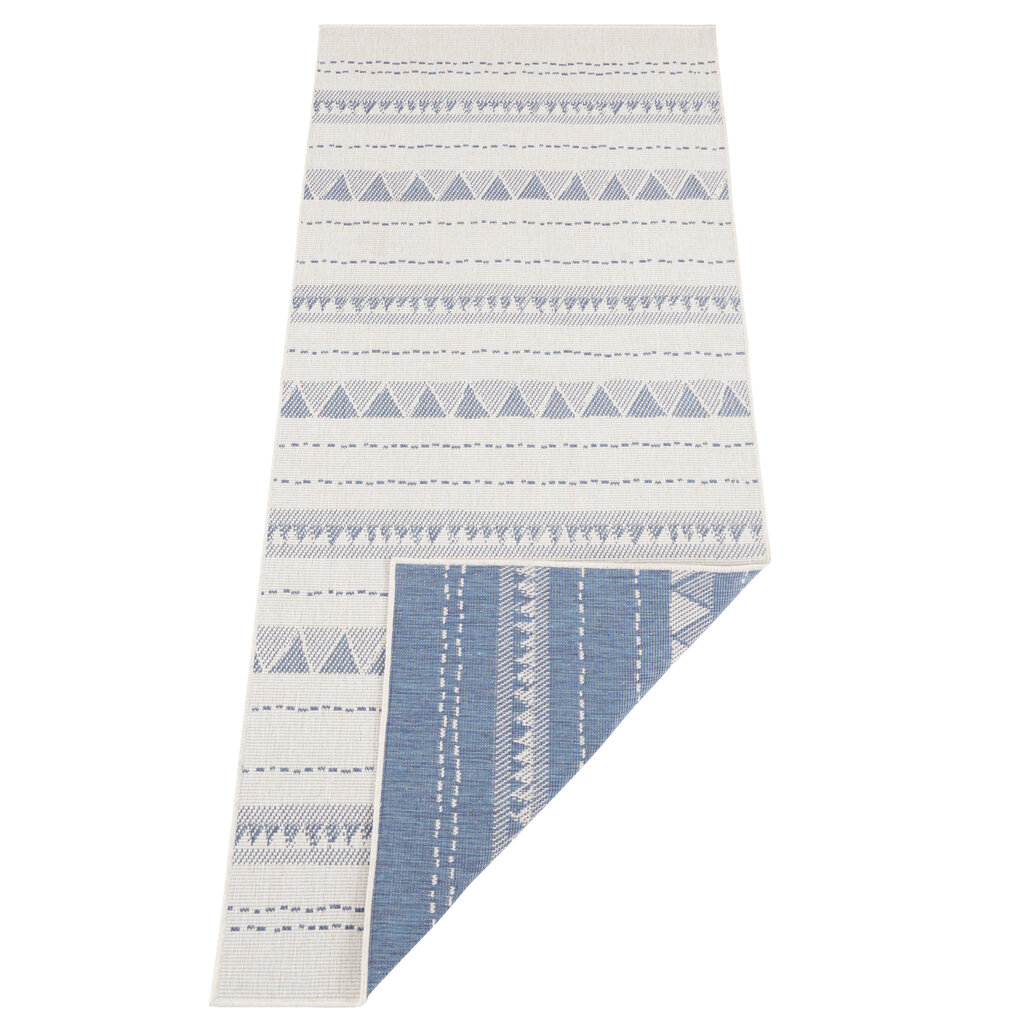 Kahepoolne vaip - tee NORTHRUGS Twin Supreme Cream Blue, 80x250 cm hind ja info | Vaibad | hansapost.ee