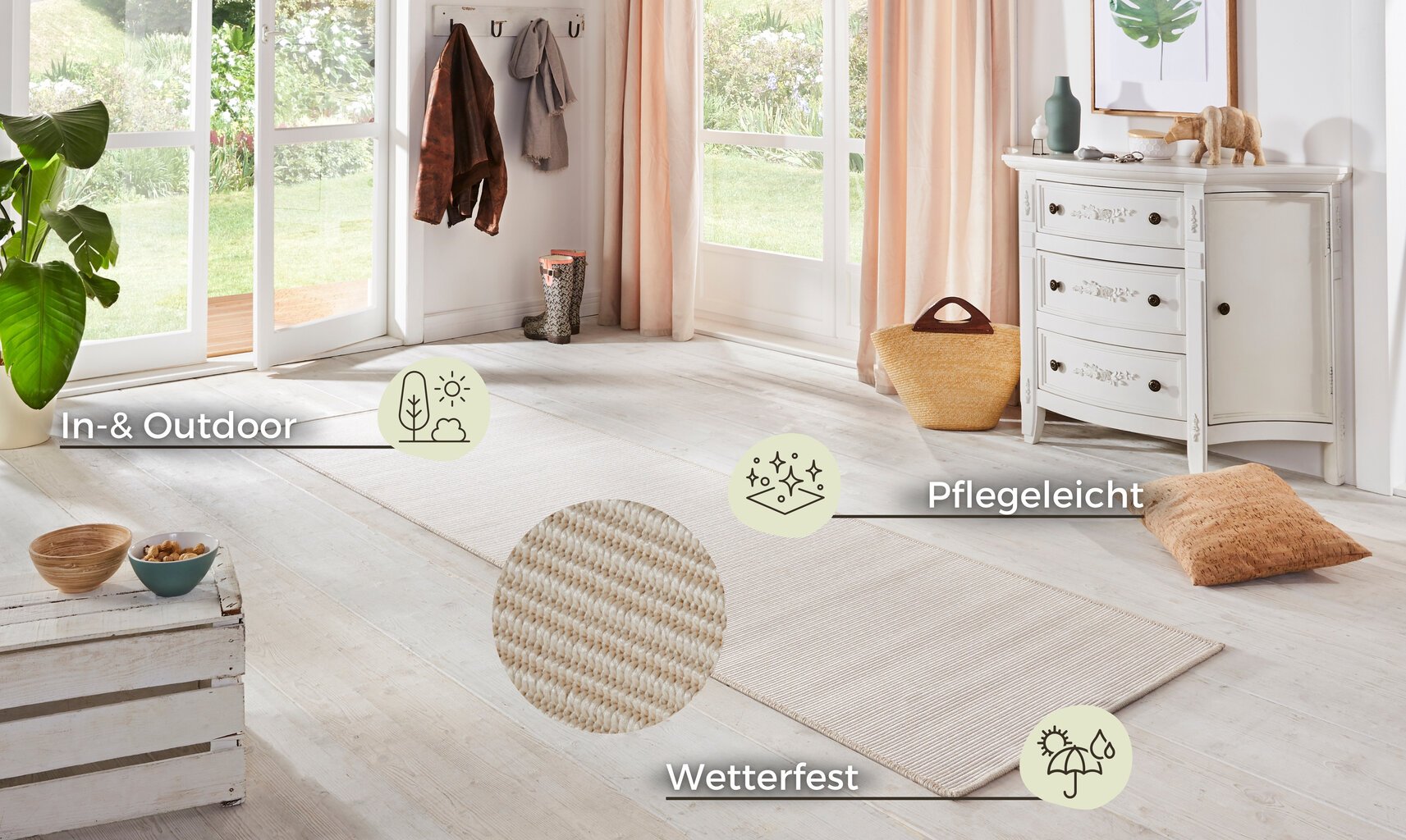 BT Carpet sise-ja välistingimuste vaip Nature, 80x450 cm цена и информация | Vaibad | hansapost.ee