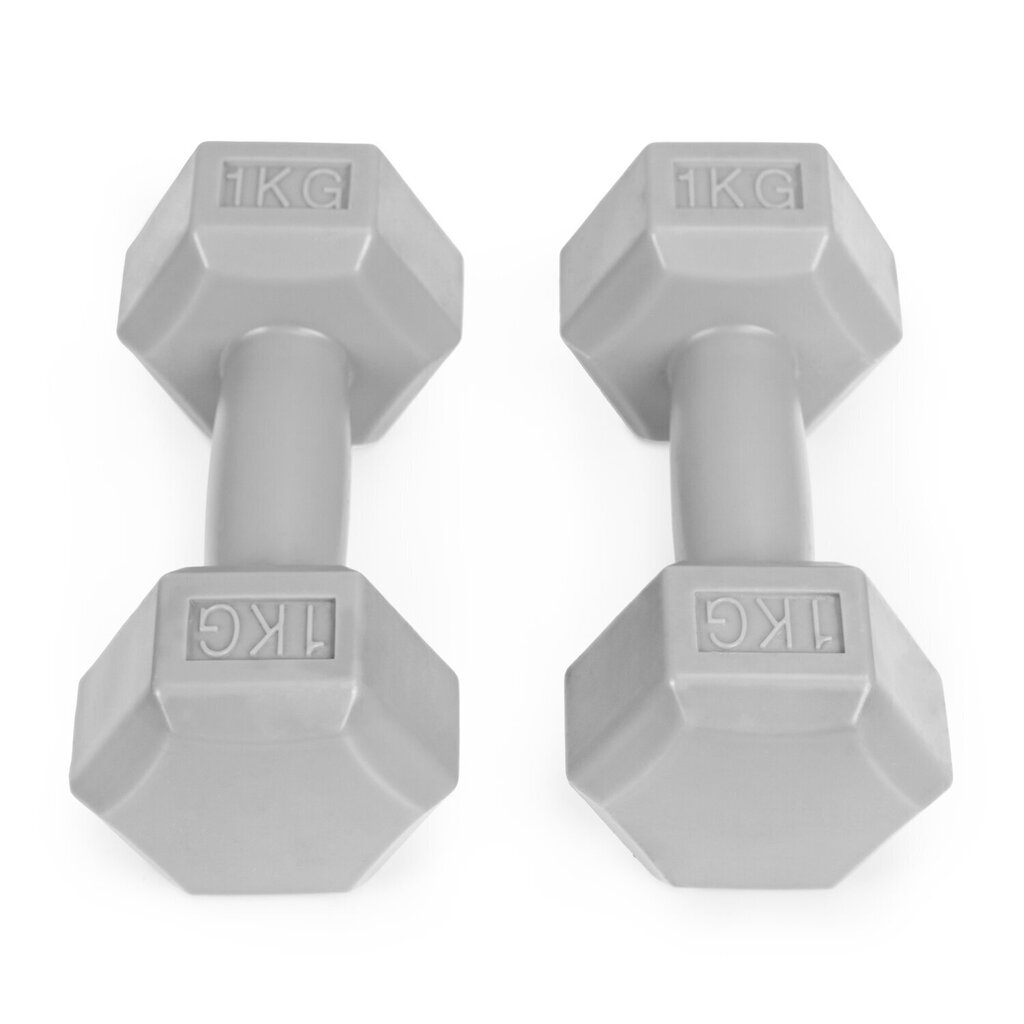 Fitness hantlikomplekt, 2 x 1 kg цена и информация | Hantlid, kangid, raskused | hansapost.ee