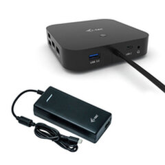 USB-разветвитель i-Tec C31DUALDPDOCKPD100W цена и информация | Адаптеры, USB-разветвители | hansapost.ee