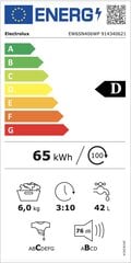 Electrolux EW6SN406WP цена и информация | Стиральные машины | hansapost.ee