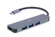 Gembird USB-C TO HDMI/USB3/2IN1 A-CM-COMBO2-01 цена и информация | USB adapterid ja jagajad | hansapost.ee