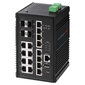 Edimax IGS-5416P network switch Managed Gigabit Ethernet (10/100/1000) Power over Ethernet (PoE) Black hind ja info | Võrgulülitid | hansapost.ee