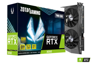 Zotac ZT-A30500E-10M graafikakaart NVIDIA GeForce RTX 3050 8 GB GDDR6 hind ja info | Videokaardid | hansapost.ee