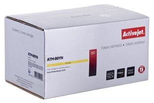 Activejet ATM-80YN toonerikassett Konica Minolta printeritele, asendus Konica Minolta TNP80Y; Ülim; 9000 lehekülge; kollane hind ja info | Laserprinteri toonerid | hansapost.ee