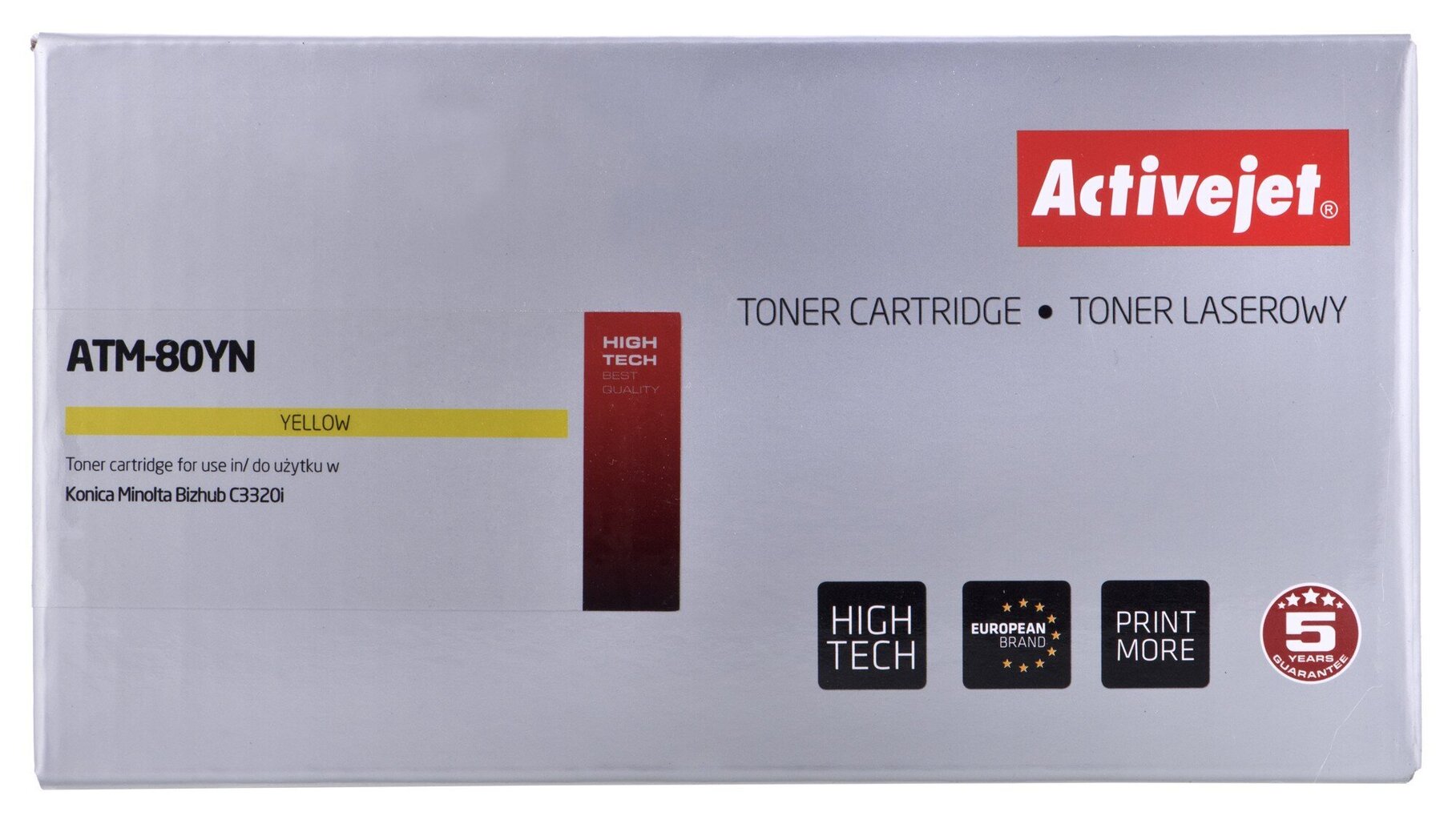 Activejet ATM-80YN toonerikassett Konica Minolta printeritele, asendus Konica Minolta TNP80Y; Ülim; 9000 lehekülge; kollane цена и информация | Laserprinteri toonerid | hansapost.ee