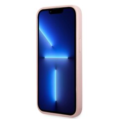 Guess PC/TPU Glitter Flakes Metal Logo Case for iPhone 14 Plus Pink hind ja info | Telefonide kaitsekaaned ja -ümbrised | hansapost.ee