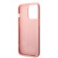 Guess PC/TPU Glitter Flakes Metal Logo Case for iPhone 14 Pro Pink hind ja info | Telefonide kaitsekaaned ja -ümbrised | hansapost.ee