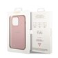 Guess PU Leather Saffiano Case for iPhone 14 Pro Max Pink hind ja info | Telefonide kaitsekaaned ja -ümbrised | hansapost.ee