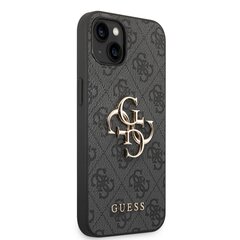 Guess PU 4G Metal Logo Case для iPhone 14 Grey цена и информация | Чехлы для телефонов | hansapost.ee
