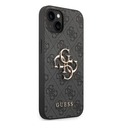 Guess PU 4G Metal Logo Case for iPhone 14 Grey цена и информация | Чехлы для телефонов | hansapost.ee