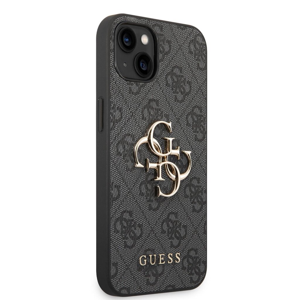 Guess PU 4G Metal Logo Case for iPhone 14 Plus Grey hind ja info | Telefonide kaitsekaaned ja -ümbrised | hansapost.ee