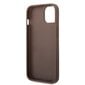 Guess PU 4G Metal Logo Case for iPhone 14 Brown hind ja info | Telefonide kaitsekaaned ja -ümbrised | hansapost.ee