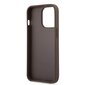 Guess PU 4G Metal Logo Case for iPhone 14 Pro Brown hind ja info | Telefonide kaitsekaaned ja -ümbrised | hansapost.ee