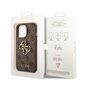 Guess PU 4G Metal Logo Case for iPhone 14 Pro Max Brown цена и информация | Telefonide kaitsekaaned ja -ümbrised | hansapost.ee