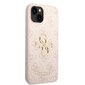 Guess PU 4G Metal Logo Case for iPhone 14 Plus Pink hind ja info | Telefonide kaitsekaaned ja -ümbrised | hansapost.ee