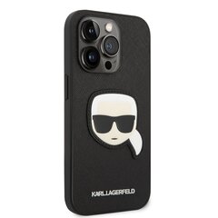 Karl Lagerfeld PU Saffiano Karl Head Case для iPhone 14 Pro Black цена и информация | Чехлы для телефонов | hansapost.ee
