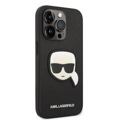 Karl Lagerfeld PU Saffiano Karl Head Case for iPhone 14 Pro Max Black hind ja info | Telefonide kaitsekaaned ja -ümbrised | hansapost.ee