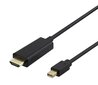 Deltaco, Mini DP/HDMI, 1 m цена и информация | Juhtmed ja kaablid | hansapost.ee