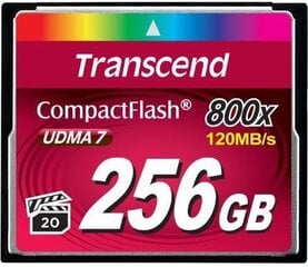 TRANSCEND CF 800X MLC (UDMA7) R120/W60 256GB цена и информация | Аксессуары для компьютерных игр | hansapost.ee