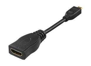 Deltaco, HDMI/Micro HDMI, 0.1 m цена и информация | Адаптеры и USB-hub | hansapost.ee