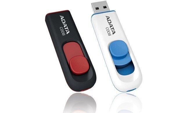 Mälupulk A-date UV128 64GB, USB 3.0, Must-sinine цена и информация | Mälupulgad | hansapost.ee